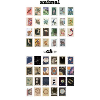 Sticker tem vintage đa dạng