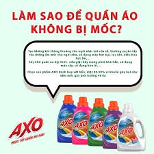 Nước Tẩy Quần Áo Màu AXO Hương Hoa Đào Chai 1.8L, hoa oải hương hoa thông xanh