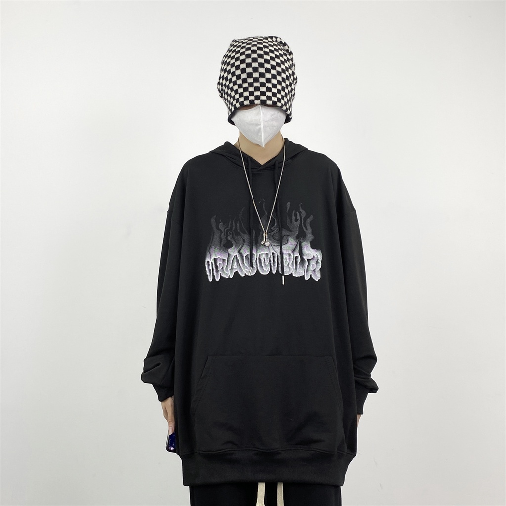 Áo hoodie nỉ bông unisex form rộng IRAS