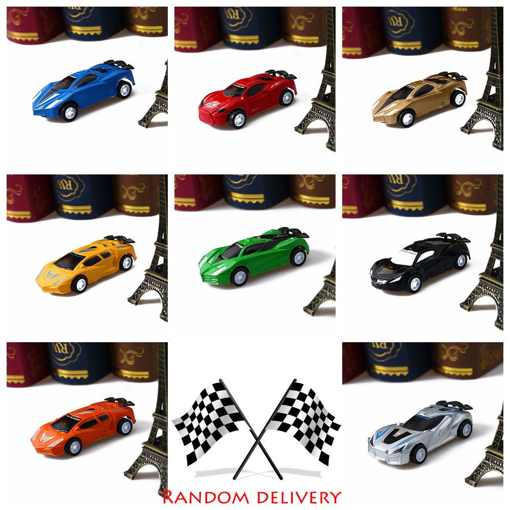 ❤LANSEL❤ 4/8PCS New Vehicles Model Fashion Plastic Speed Racing Car Mini Creative Kids Gift Classic Pull Back Toy