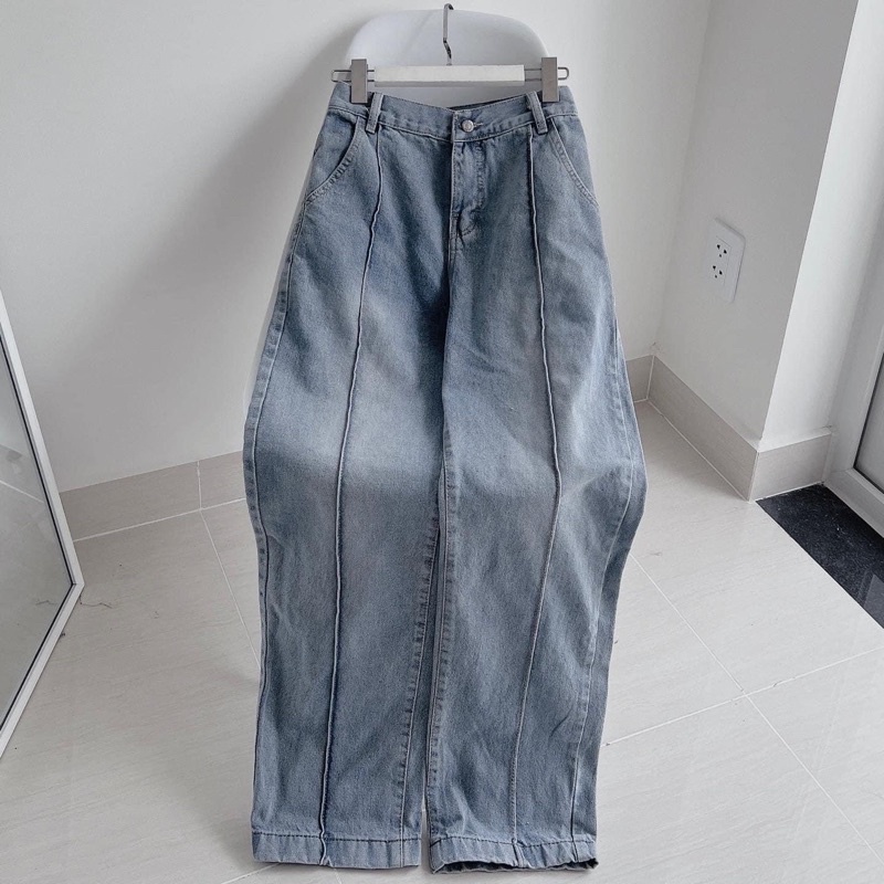 [sẵn ] Quần Jean Nữ Ống Suông BASIC PQK 3 Màu