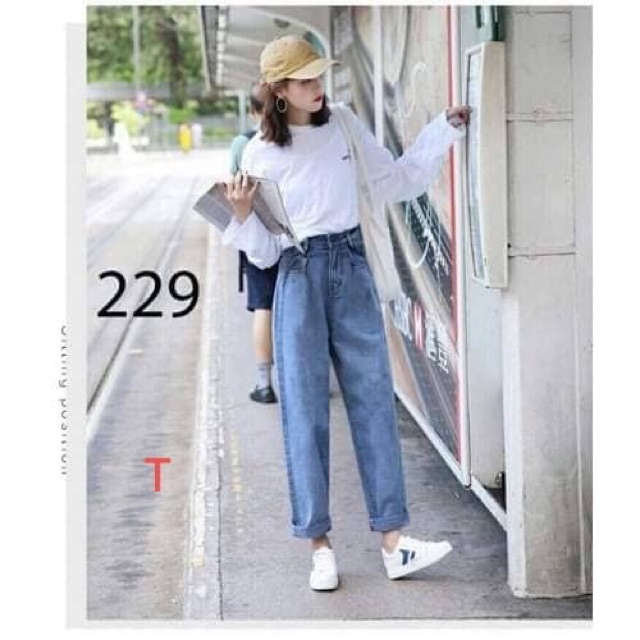 Quần bagy jeans trơn TT12