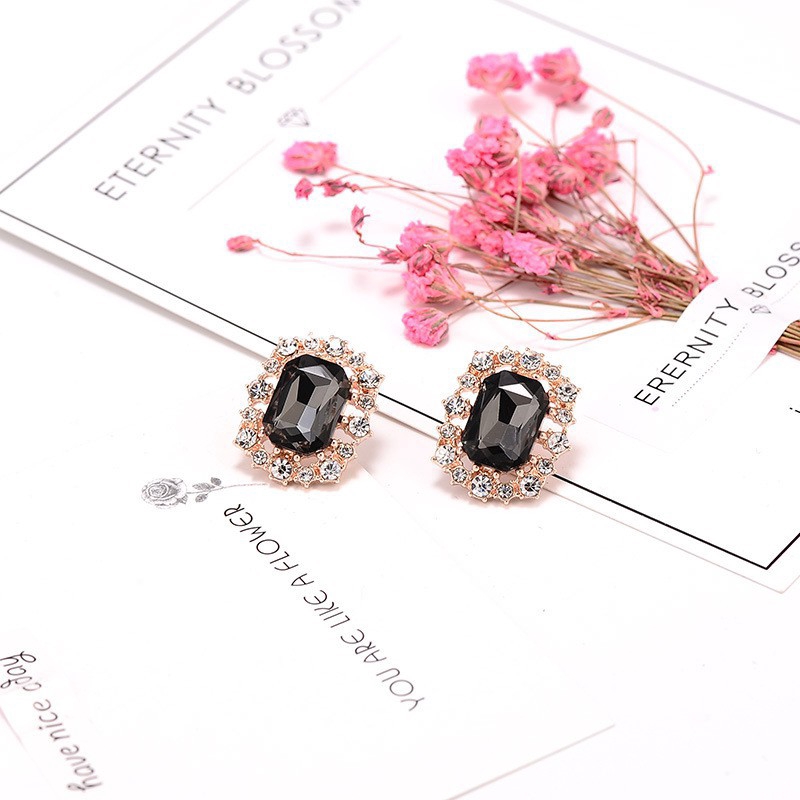 XiaoboACC 925 Silver Needle Korean Fashion Geometric Earrings Necklace