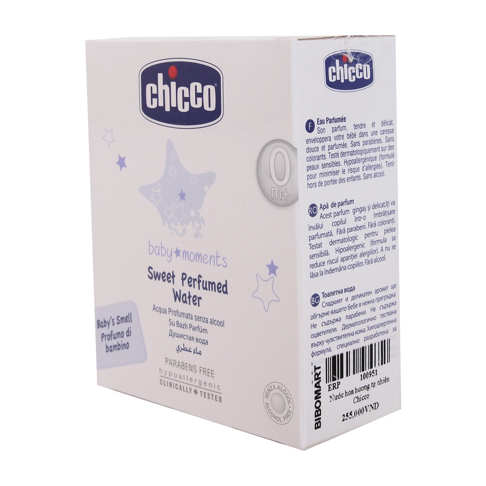 [Chính Hãng] Nước hoa hương tự nhiên 0M+ Chicco 100ml