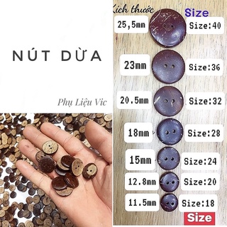 Nút dừa đủ size