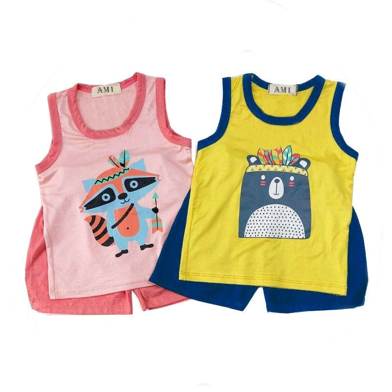 Đồ bộ bé trai và đồ bộ bé gái họa tiết thổ dân 8-18kg AM883