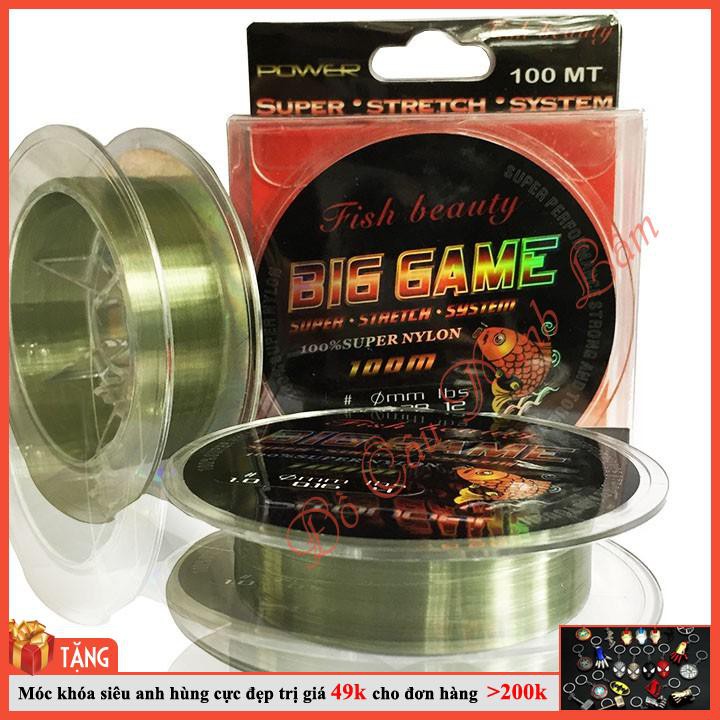 [SP MỚI] Dây Câu Cá Fish Beauty Big Game Xanh Trong 100M (1.0 2.0 3.0) -  đồ câu minh lâm