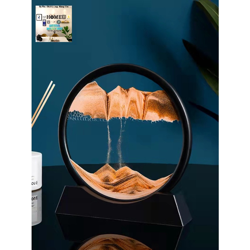 Tranh cát 3D chuyển động ngẫu nhiên sản phẩm cao cấp trang trí bàn làm việc, phòng khách, quà tặng tuyệt vời người thân