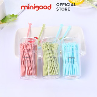 Nĩa ăn trái cây cartoon (50 cái) mingood