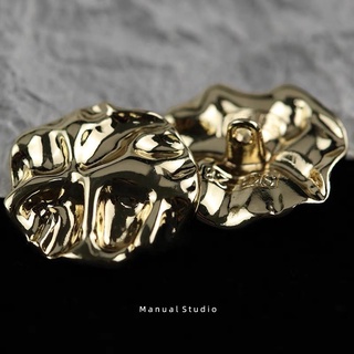  10 Cái   lốc Nút Áo Khoác Cổ Điển Thời Trang Hình Dạng Không Thường Xuyên Nút Quần Áo Kim Loại Phụ Kiện May Nút Chân Cho Áo Khoác Áo Sơ Mi 