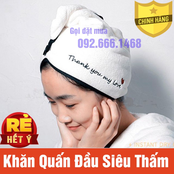 KHĂN QUẤN ĐÀU TỰ LÀM KHÔ TÓC THẦN THÁNH