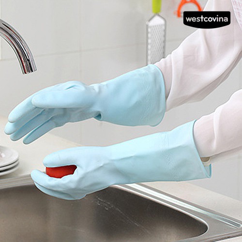 1 Đôi Găng Tay Cao Su Chống Thấm Nước Dùng Để Rửa Chén Dĩa
