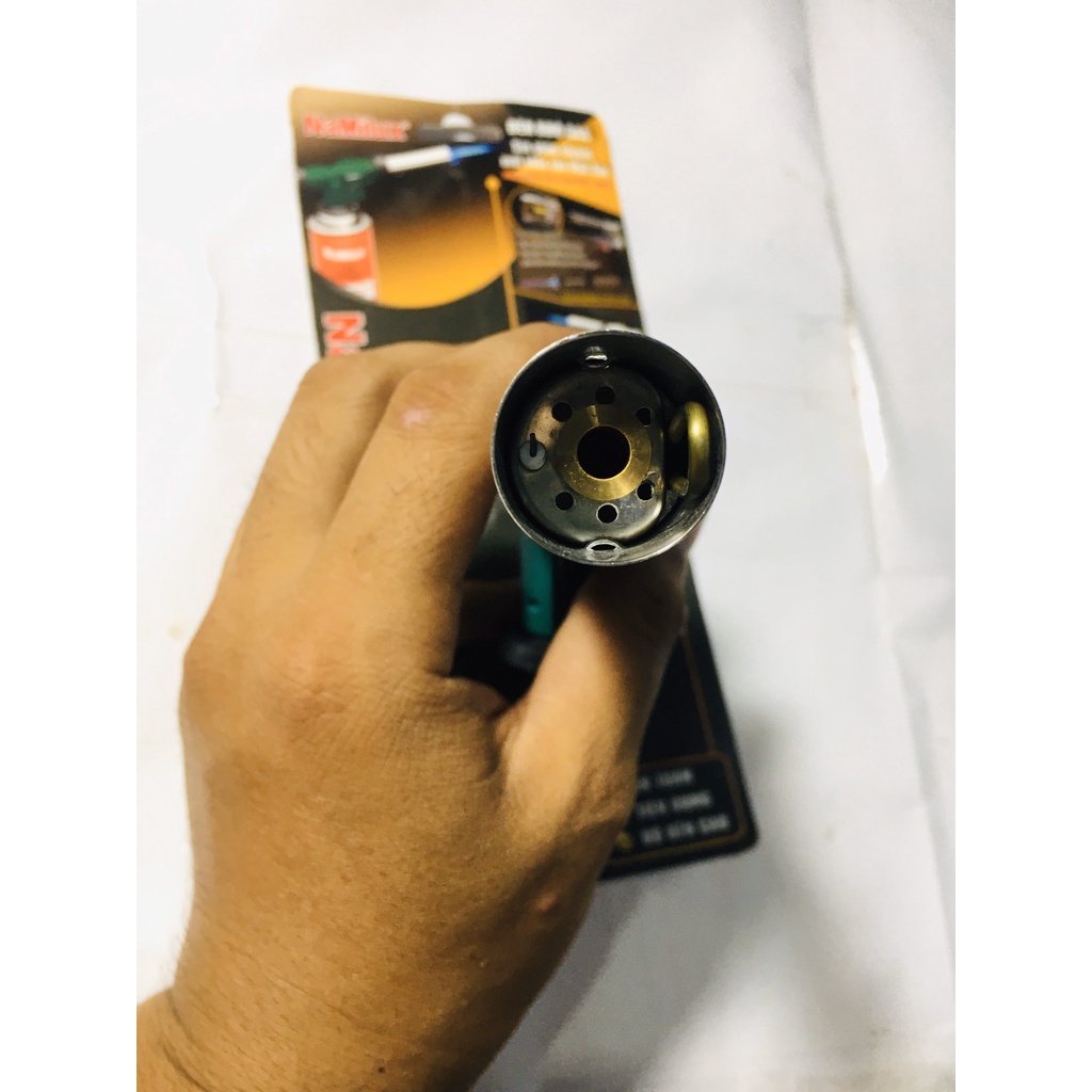 [Nhiệt độ có thể lên tới 1400  độ C] Khò gas Mini Cầm Tay Cao cấp Namilux NA-187-VN Có Vòng Chỉnh Oxy
