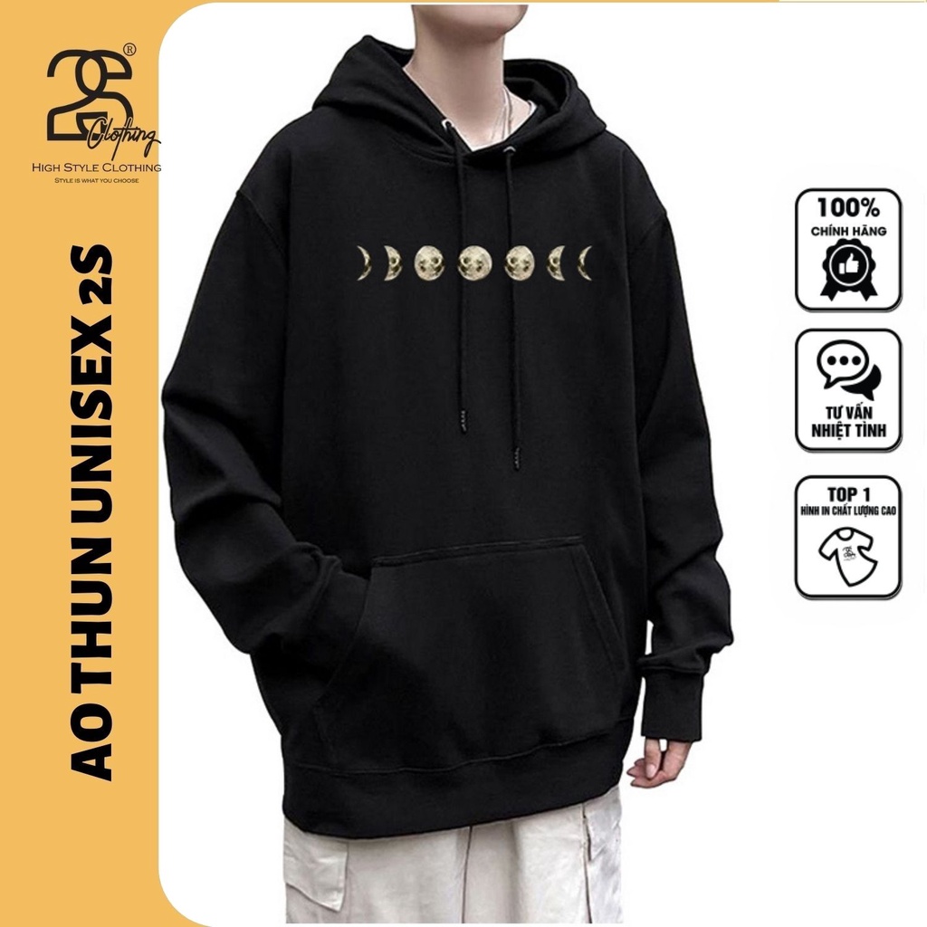 Áo Hoodie Nam Form Rộng Phong Cách Ulzzang 2S Clothing, Áo Hoodie Form Rộng Unisex Có Mũ TV256