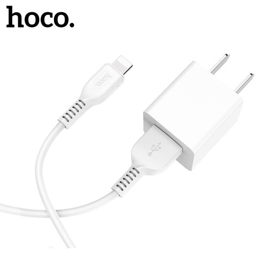 Bộ sạc Hoco UH102 USB to Lightning dành cho iPhone5/5s/5se/6/6s, dây chất liệu TPE bền, chiều dài 100cm