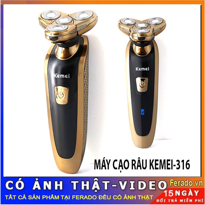 Máy cạo râu Kemei KM 361 4 đầu cạo hàng loại 1