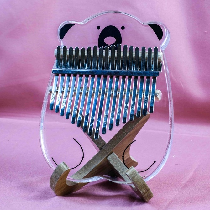 Đàn Kalimba Acrylic 17 Phím Chính Hãng Hope Music Gấu Bắc Cực - Full Phụ Kiện