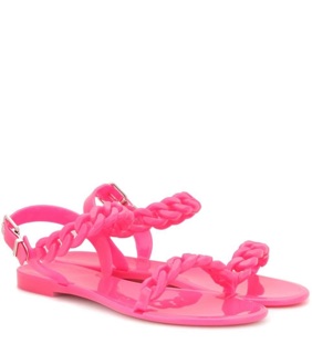 Giày sandals nhựa đúc Givenchy