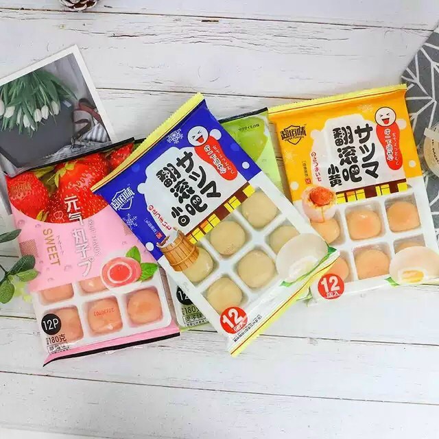 Bánh mochi đài loan 180gr- 6 vị hoa quả