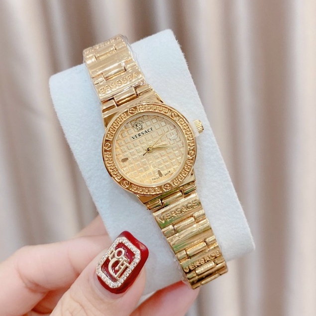 Đồng hồ nữ đeo tay versace đẹp cao cấp thời trang dây thép không gỉ cao câp chống nước | BigBuy360 - bigbuy360.vn