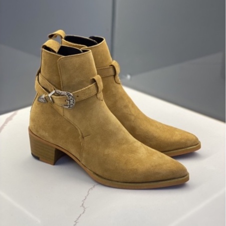 Jodhpur Boots da lộn màu tbc, chi tiết Buckle