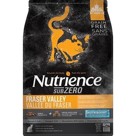 [DINH DƯỠNG CAO]  Thức Ăn Hạt Cho Mèo Nutrience Subzero Bao 5kg - Thịt Gà, Cá Hồi, Cá Tuyết, Rau Củ, Trái Cây Tự Nhiên