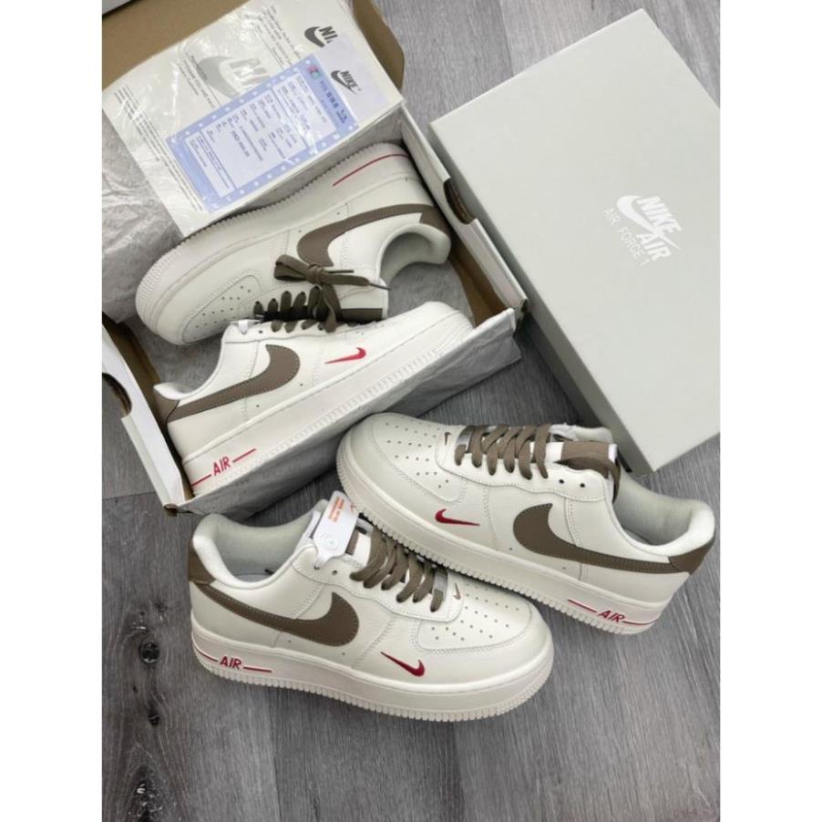 Giày thể thao Air Force 1 AF1 với 4 mẫu kẻ đen-kẻ nâu-hoa thổ cẩm- khoai môn hot 2022 - Giày Sneaker Nam Nữ cao cấp