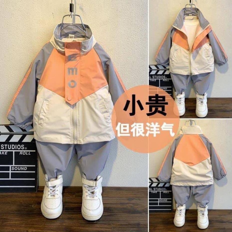 Bộ gió thể thao 2 lớp hàng Quảng Châu cho bé chất siêu đẹp