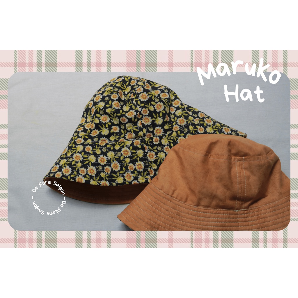 MŨ MARUKO NỮ - MŨ VẢI TAI BÈO