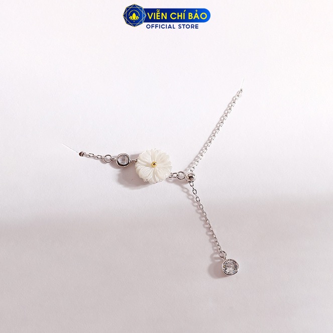Dây chuyền bạc nữ Cúc họa mi chất liệu bạc 925 thời trang phụ kiện trang sức nữ Viễn Chí Bảo D400350