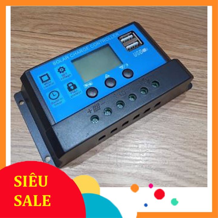 Bộ điều khiển sạc 30A cho tấm pin năng lượng mặt trời