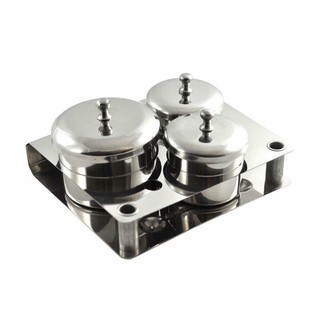 Bộ inox đựng lưu huỳnh - loại 3 nồi