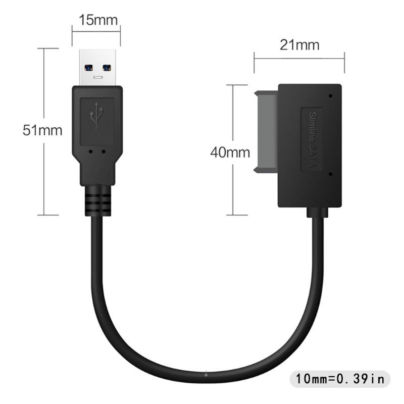 Cáp Chuyển Đổi Wili Usb 2.0 Mini Sata Ii 7 + 6 13pin Cho Laptop Cd / Dvd Rom | WebRaoVat - webraovat.net.vn