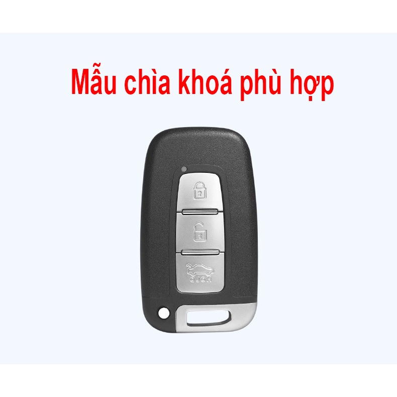 Ốp chìa khoá TPU sang trọng dành cho xe Hyundai Sonata, Tucson, Santafe, Genesis, i30, Elantra, Veloster...