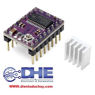 MẠCH CÔNG SUẤT DRIVER ĐIỀU KHIỂN ĐỘNG CƠ BƯỚC DRV8825 - ĐIỆN ÁP RỘNG 8.2V-45V, DÒNG ĐIỆN LIÊN TỤC 1.5A