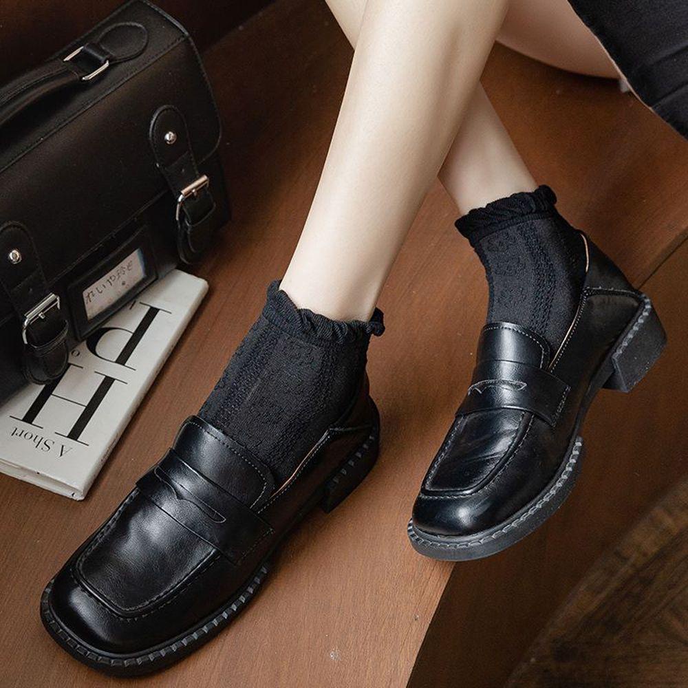 Vớ Lưới Thoáng Khí Màu Trơn Phong Cách Nhật Bản Cho Nữ VANES1