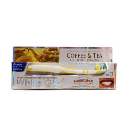 Kem Đánh Răng Dành Cho Người Uống Trà Và Cà Phê White Glo 150g Coffee and Tea Drinkers Formula - Whitening Toothpaste