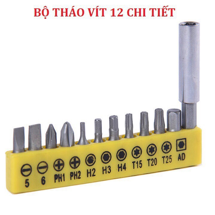 Bộ 20 chi tiết mũi vít cho máy khoan cầm tay cao cấp, phù hợp với nhiều loại máy