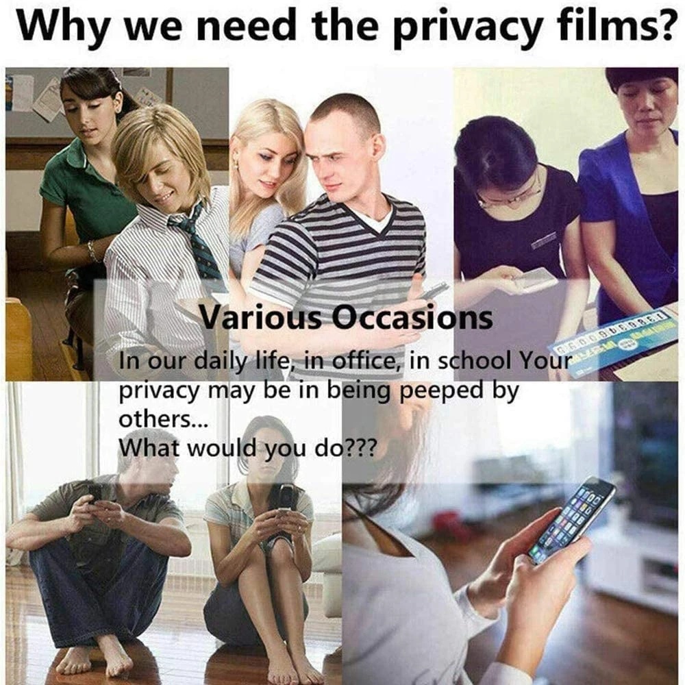 Kính cường lực chống nhìn trộm toàn màn hình dành cho iPhone ip 15 Ultra 14 13 12 11 Pro X Xs Max Xr 7 8 6 6s Plus SE SE2 SE3 2020 2022 4G 5G 2023