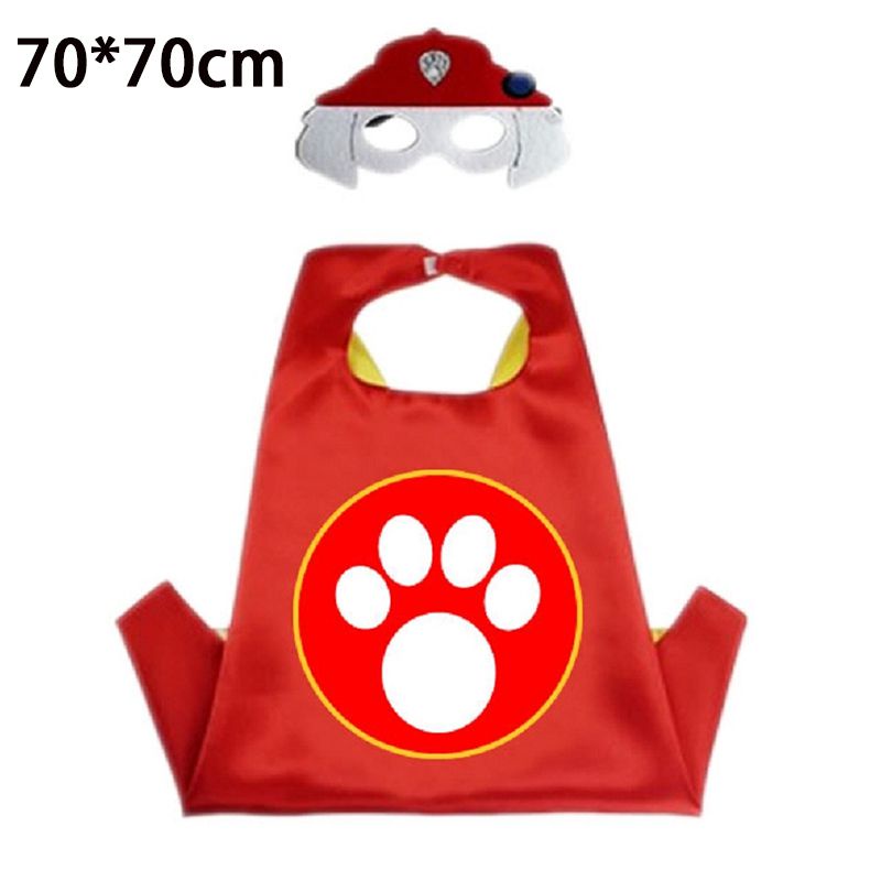 Newest 2Pcs set Paw Patrol Toys Set Mask Cape Cloak Cosplay Cartoon Puppy Patrol Gifts