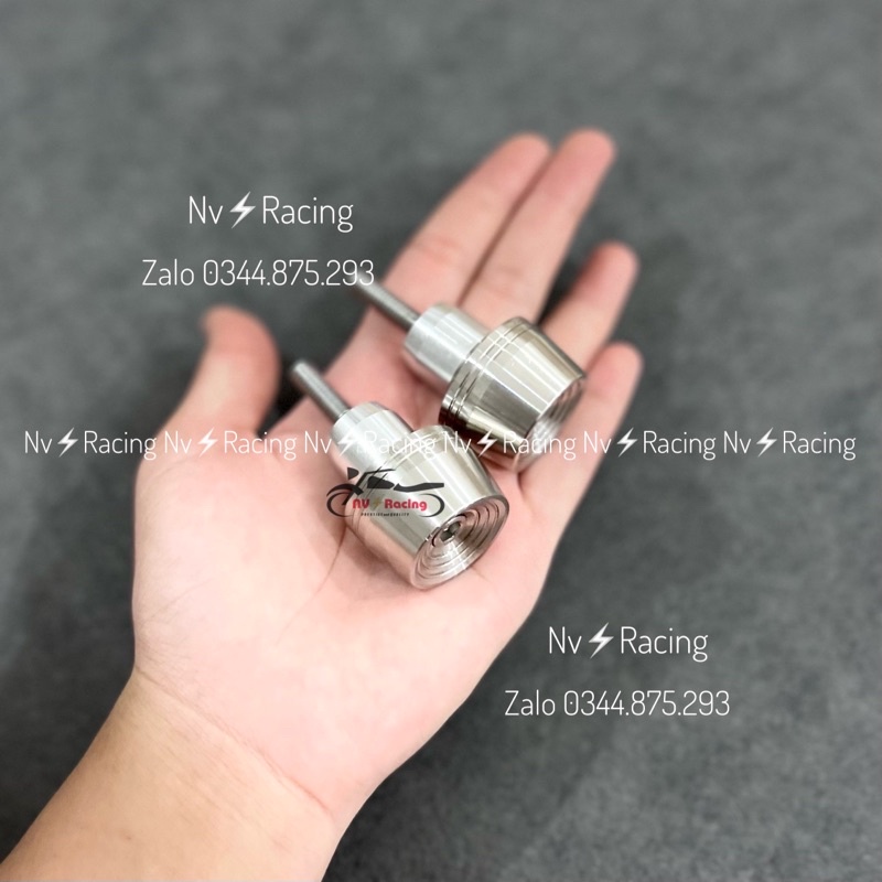 Gù tay lái kiểu viền lõm inox gắn được nhiều dòng xe