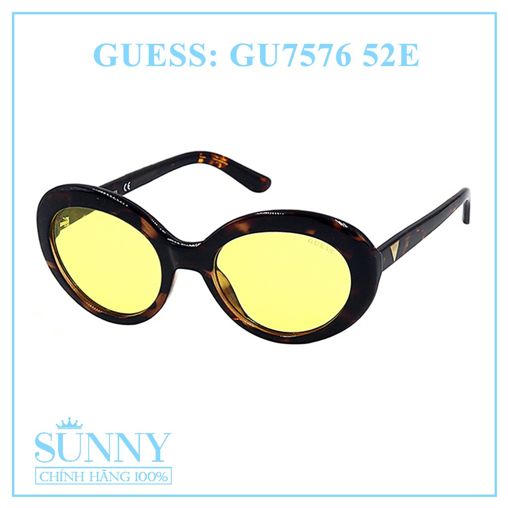 Kính mát thời tramg Guess GU7576 nhiều màu chính hãng, thiết kế dễ đeo bảo vệ mắt