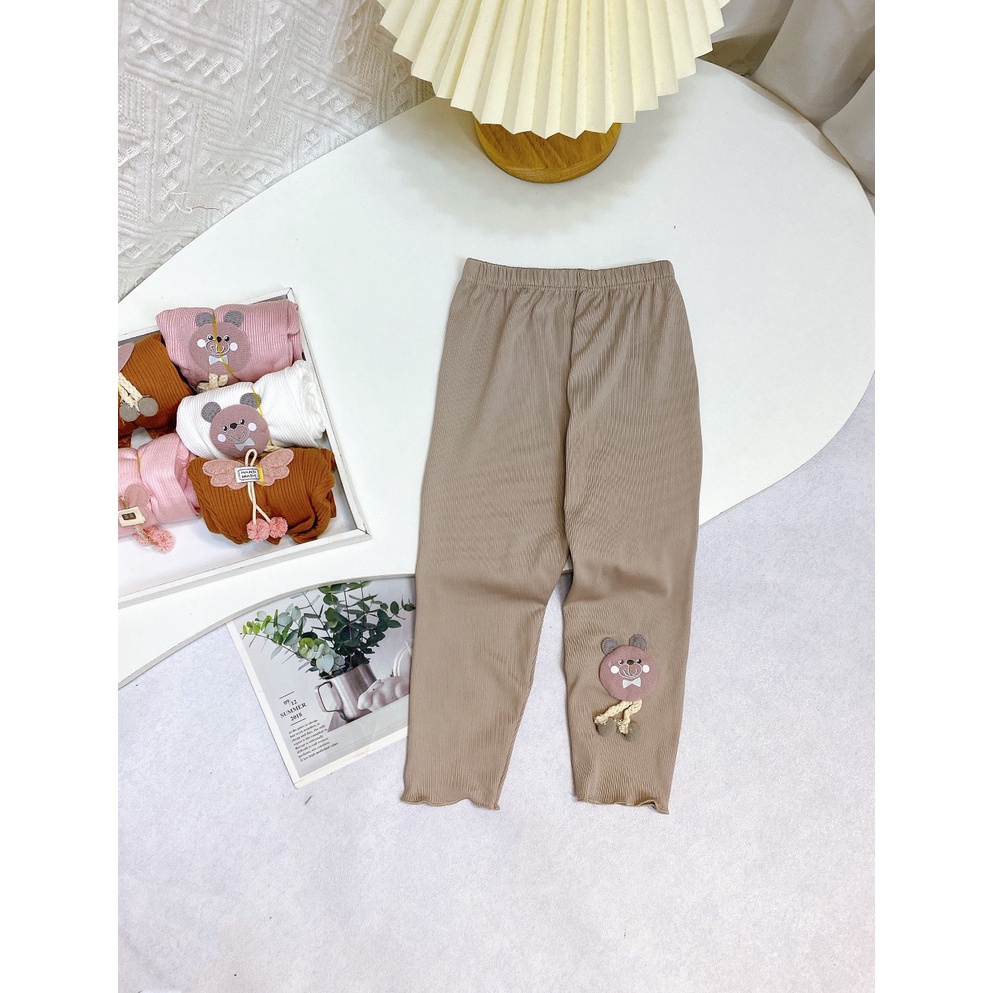 Quần Legging gấu bèo cho bé-QT03