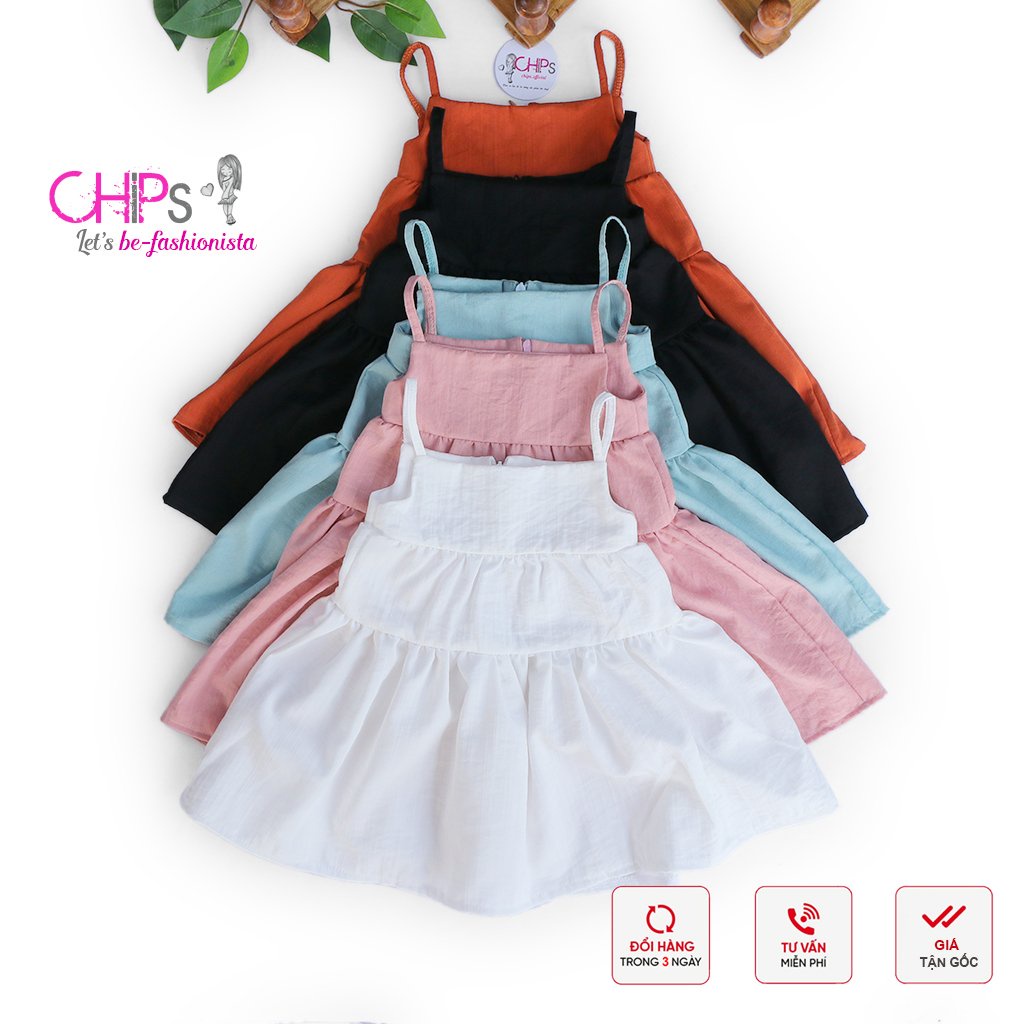 Váy babydoll Mùa Hè Cho Bé Gái Phong Cách Sang Chảnh