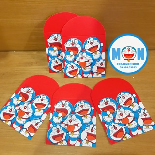 Bộ 10 Bao Lì Xì Ngắn Doremon Doraemon