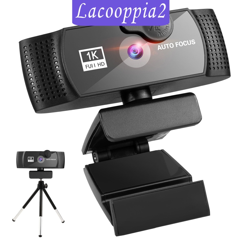 [LACOOPPIA2] Webcam 1080p HD w/ Noise-Cancelling Microphone w/ Tripod Plug and Play Streaming Webcam for Gaming Streaming Auto-Focus PC Laptop Desktop