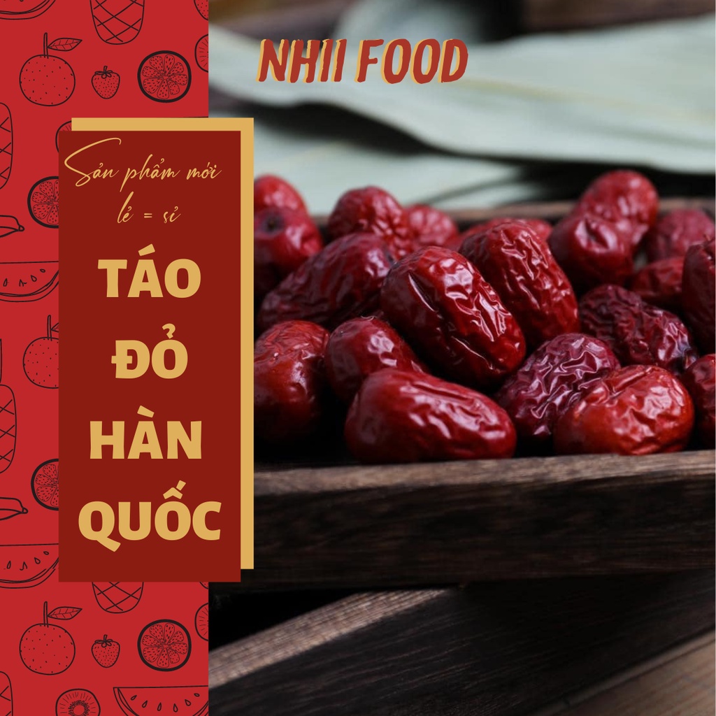 1KG Táo đỏ Hàn Quốc NHII FOOD thực phẩm sạch nhà làm