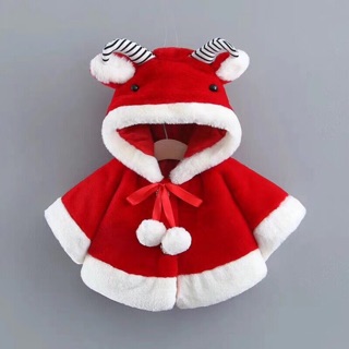 Áo choàng lông noel QCCC cho bé gái