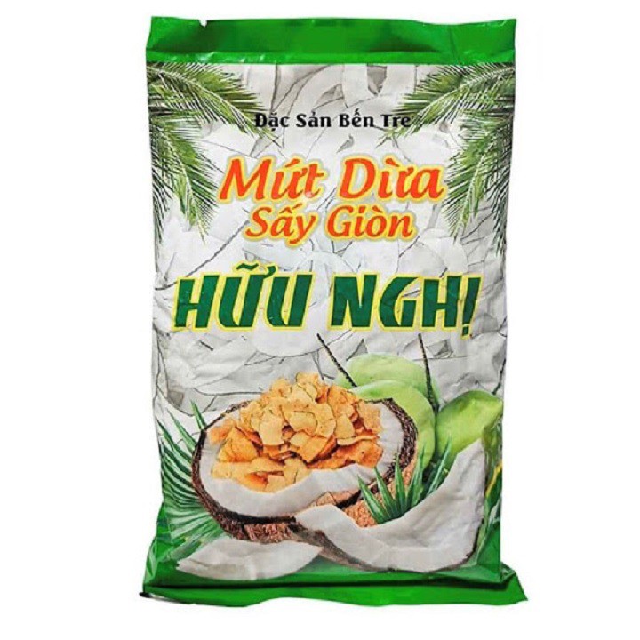 [300g] Mứt Dừa Sấy Khô Giòn Hữu Nghị | Maxifood