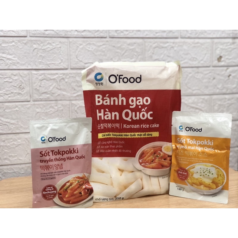 [FREESHIP - GIÁ SỈ]COMBO BÁNH GẠO HÀN QUỐC O'FOOD 350G &amp; XỐT TOKPOKKY